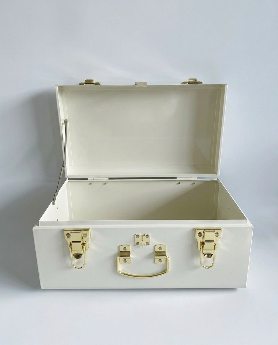Neutral Keepsake Trunk filled