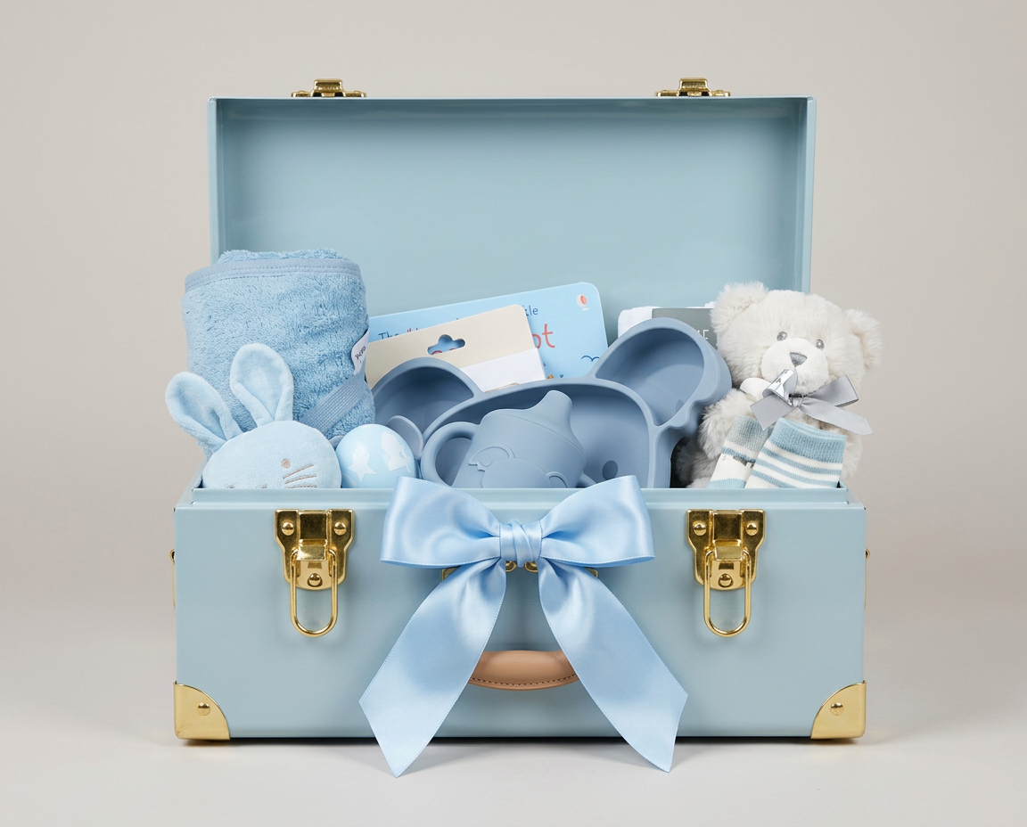 Blue Keepsake Trunk