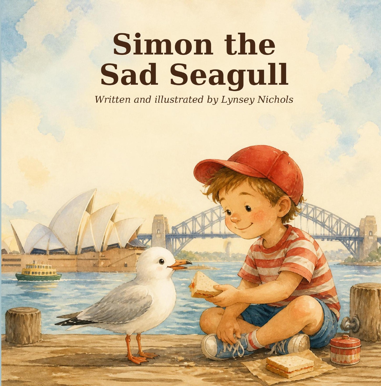 Simon the Sad Seagull — children's book cover